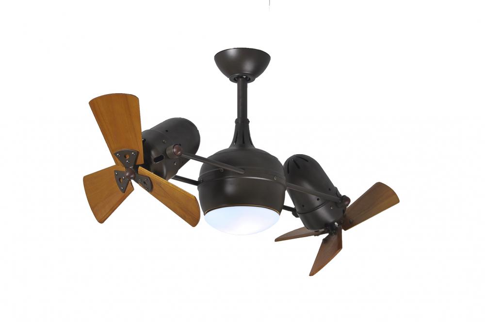 Dagny LK: 360° Dual 14" Rotational Ceiling Fan with light kit