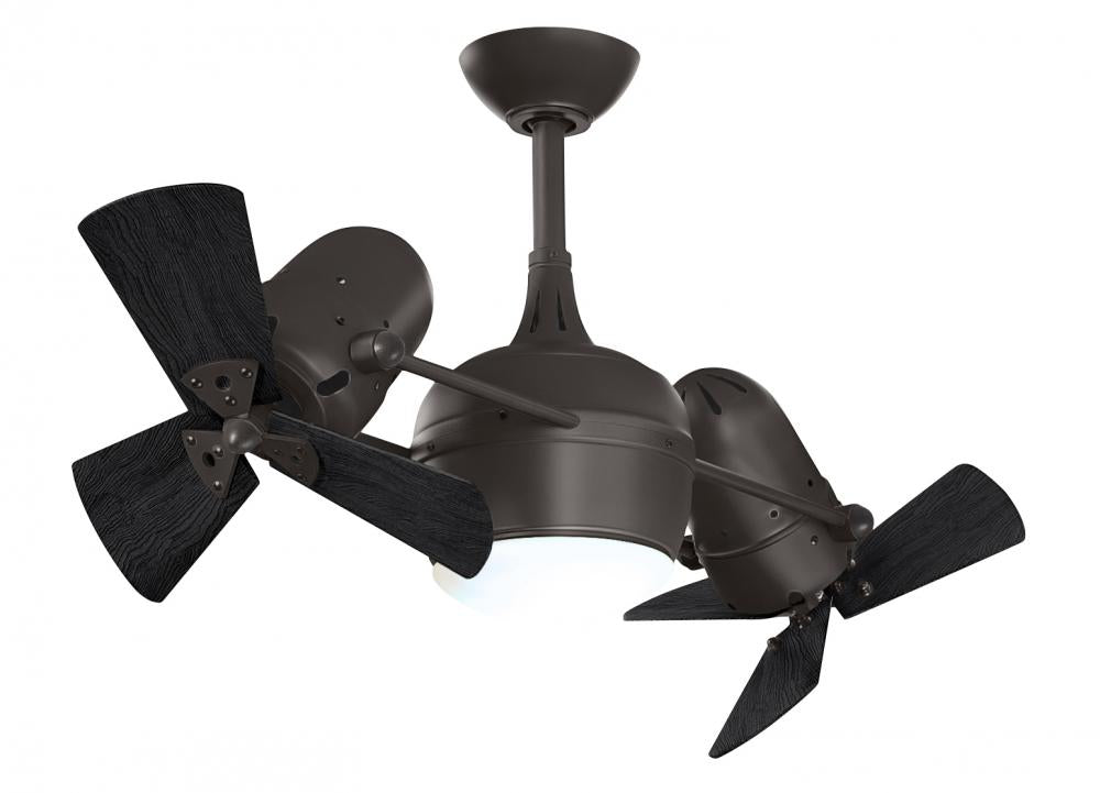 Dagny LK: 360° Dual 14" Rotational Ceiling Fan with light kit