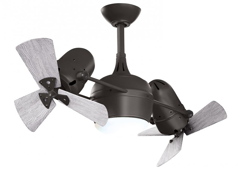 Dagny LK: 360° Dual 14" Rotational Ceiling Fan with light kit