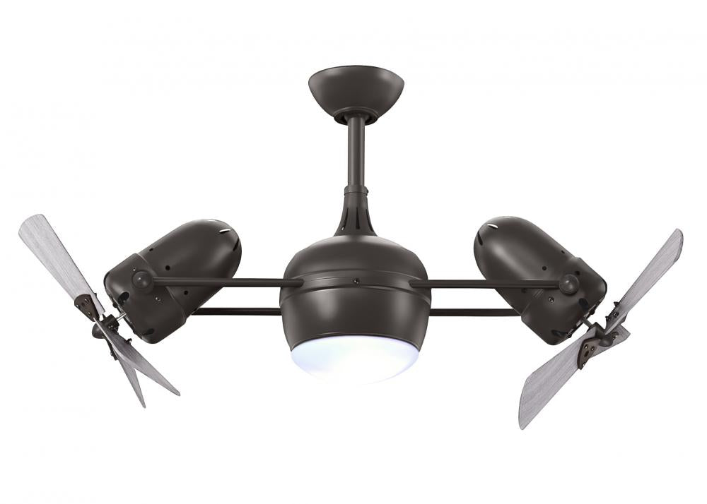 Dagny LK: 360° Dual 14" Rotational Ceiling Fan with light kit