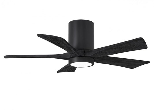IRENE-5HLK five-blade flush mount paddle fan with integrated LED light kit (Available in 42, 52 & 60")